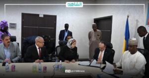 توقيع بروتوكول اتفاق لدراسة وتنفيذ طريق (تشاد – مصر – ليبيا)