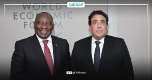 “المنفي” يجري مباحثات ثنائية مع رئيس جنوب أفريقيا على هامش منتدى “دافوس”