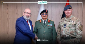 “حفتر” يناقش سبل تعزيز التعاون بين الجيش الوطني الليبي ورئاسة الأركان البريطانية