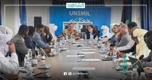 البعثة الأممية تبحث مقترحات اللجنة الاستشارية مع وفد من جنوب ليبيا
