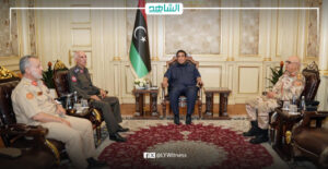 المنفي يبحث مع أعضاء لجنة 5+5 تطورات المشهد العسكري بغرب ليبيا