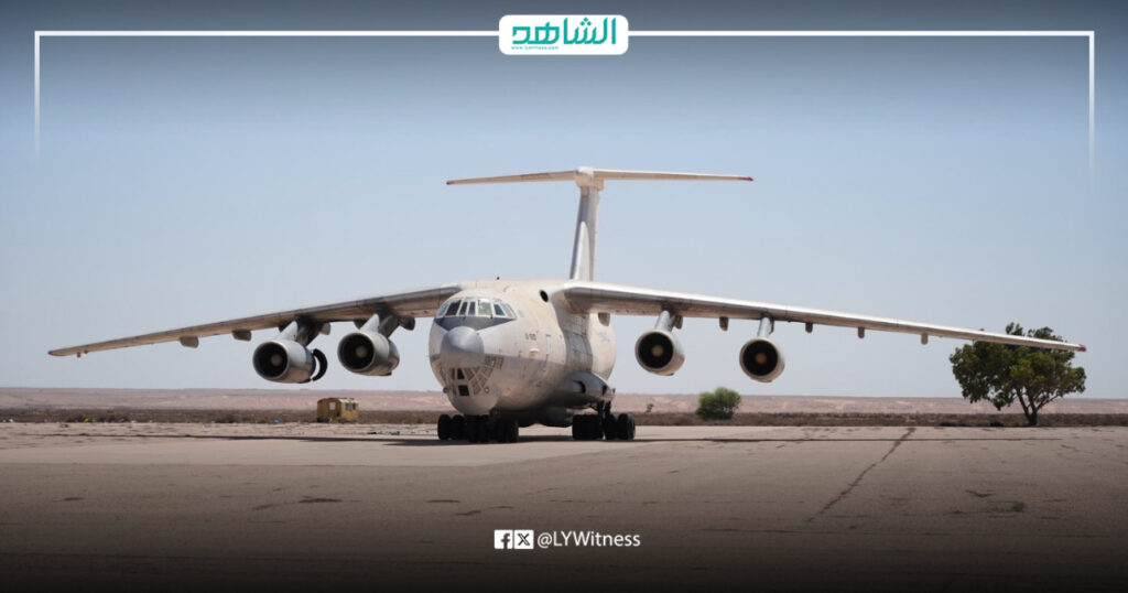 طائرة النقل العسكري الثقيلة «إليوشن 76» التابعة للجيش الوطني الليبي