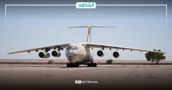 طائرة النقل العسكري الثقيلة «إليوشن 76» التابعة للجيش الوطني الليبي