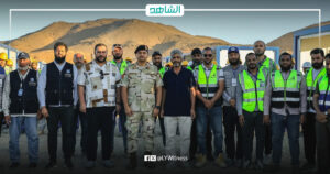 صدام حفتر يتفقد مشروع الطريق الدولي الجنوبي (سرت – سوكنة – سبها)