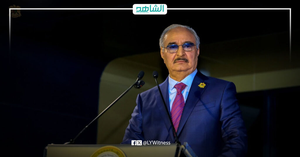 القائد العام للجيش الوطني الليبي المشير خليفة حفتر